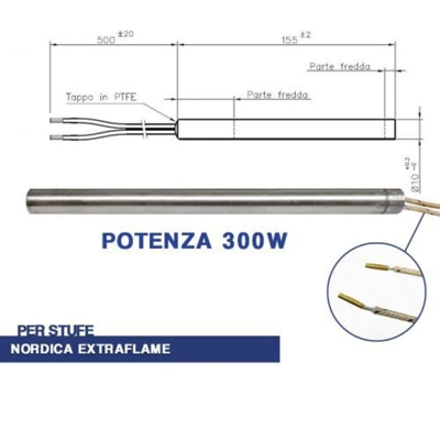 Diff - Bougie sans raccord 300W 155mm