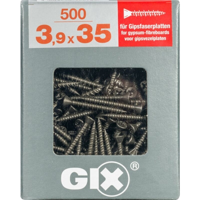 vite parete divisoria a secco 'GIX Tipo C' 35 x 3.9 mm - 500 pezzi - Spax