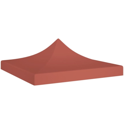 Tetto per Tendone per Feste 2x2 m Terracotta 270 g/m² - Rosso - Vidaxl