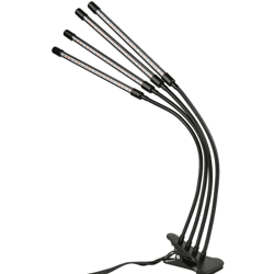 Lampada per la crescita delle piante con 4 fascette per tubi a testa Lampada da tavolo con illuminazione a spettro completo 3 tipi di modalità, 10 precio