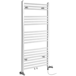 Hudson Reed Neva Scaldasalviette Misto Moderno - Termoarredo Bagno di Design Bianco - Design Elettrico & Idraulico - 728W - 1188 x 600mm precio