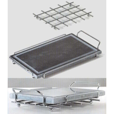 Ompagrill LF-36581 Barbecue Piastra Ollare+Supp. 25X33X3,5