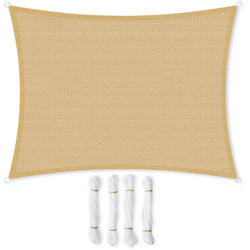 Songmics - 3 x 4 m Tenda Parasole Vela Ombreggiante, Resistente all'Acqua Fino ad Almeno 1000 mm, Protettiva del Sole, Giardino Cortile Terrazza características