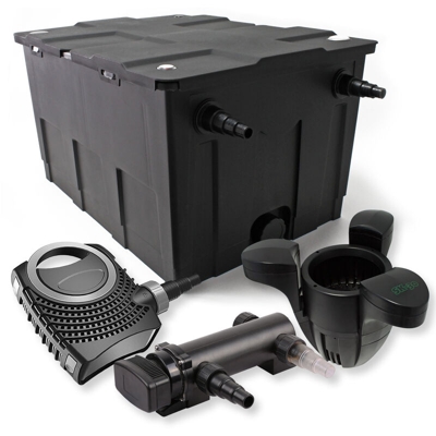 SunSun Set per stagni 60000l 18W UVC 3er-depuratore per stagni NEO7000 pompa Skimmer