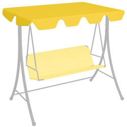 YOUTHUP Baldacchino per Dondolo Giardino Giallo 226x186 cm 270 g/m2 - Giallo precio