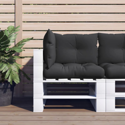 YOUTHUP Cuscini per Divani su Pallet 3 pz Neri in Tessuto - Nero precio