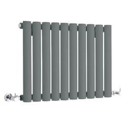 Hudson Reed Revive Radiatore Termoarredo di Design Orizzontale Moderno - Termosifone Con Finitura Antracite - 406W - 400 x 595mm - Riscaldamento ad precio