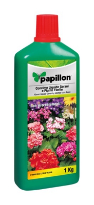 CONCIME liquido PER GERANI 1 KG UNIVERSALE FIORI ARBUSTI CONCIMI - Papillon