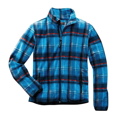 FP - Maglione Lavoro Taille S A Scacchi Blu