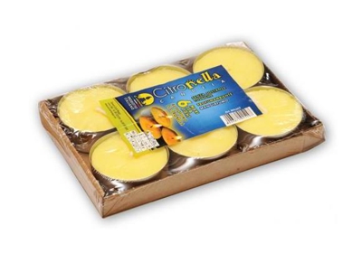 Citronella 6 cm Tea-Light Maxi antizanzare 6 pezzi