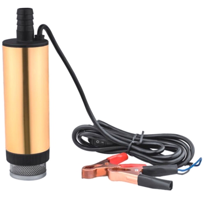 Pompa di trasferimento del carburante portatile Outshell in lega di alluminio Mini pompa sommergibile elettrica per il pompaggio dell'acqua dell'olio