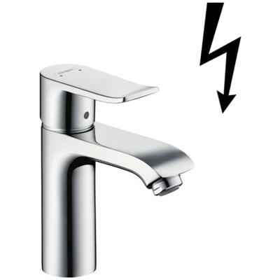 Miscelatore monocomando per lavabo Metris 110, per scaldabagni ad acqua aperta, con scarico a scomparsa 3108000000 - 31074000 - Hansgrohe