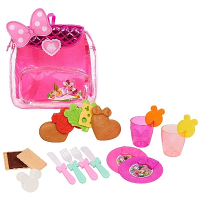 Bakaji - Set Zainetto Disney Minnie Happy Aiutanti Picnic con Accessori Gioco Bambini