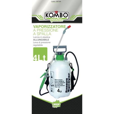 Vaporizzatore a pressione 4000ml, lancia 44cm e tubo 130cm, in PVC