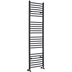 Hudson Reed Artle Scaldasalviette Curvo di Design Verticale - Termoarredo Bagno ad Acqua Calda - Acciaio Antracite - 893W - 1800 x 500mm precio
