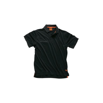 Scruffs Polo da lavoro nera L