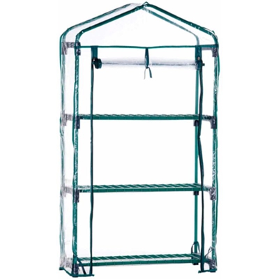 Serra PVC Leaf I 49x69x125 cm 3 Ripiani - Gardiun