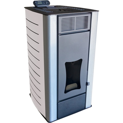 Stufa a pellet Nemaxx PW18-WT scambiatore di calore ad acqua da 18 kW per 40 kg di pellet di legno