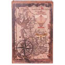 Scatola a libro con decoro da 27x18x7 cm beige precio