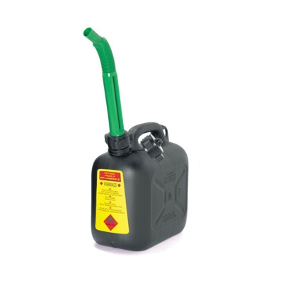 Tanica per carburante in plastica antiurto alta densità - 10 LITRI con prolunga