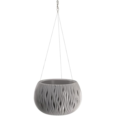 Bowl SANDY WS CON serbatoio in colore grigia 21,8 (altezza) x 37 (larghezza) x 37 (profondità) cm - Prosperplast