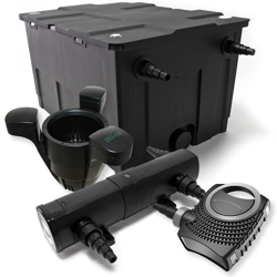 Il set filto bio 60000l 24W UVC Depuratore per stagni 80W Pompa per stagni Skimmer en oferta