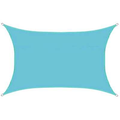 400x600CM Tenda da sole impermeabile Rettangolo Rettangolo Tettoie a vela per patio da giardino (blu)