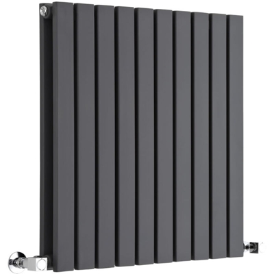 Hudson Reed Sloane Radiatore Termoarredo di Design Orizzontale Moderno - Termosifone Con Finitura Antracite - Design a Colonna Piatta - 934W - 635 x