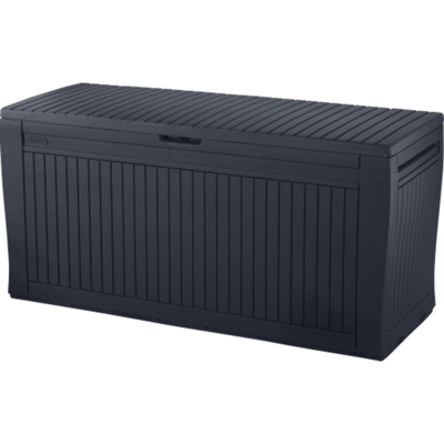 -senza Marca/generico- - 1 PZ Di CASSAPANCA KETER EFFETTO LEGNO COMFY GRAFITE