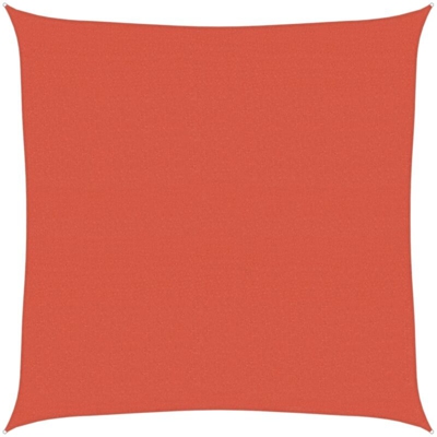 vidaXL Vela Parasole 160 g/m² Terracotta 5x5 m in HDPE - Marrone