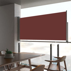 Tenda Laterale Retrattile per Patio 60x300 cm Marrone - Marrone - Vidaxl características