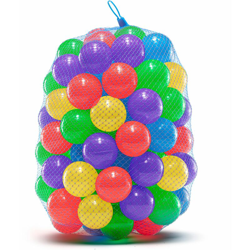 100 Palline Colorate in Plastica | Gioco per Bambini per Piscina, Castello Gonfiabile, Trampolino Elastico da Giardino | Accessori en oferta