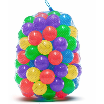 100 Palline Colorate in Plastica | Gioco per Bambini per Piscina, Castello Gonfiabile, Trampolino Elastico da Giardino | Accessori