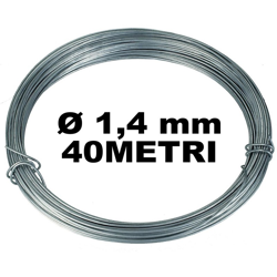 Bobina Matassa Filo Ferro Filato Cromato Diametro 1,4Mm Per 40 Metri en oferta