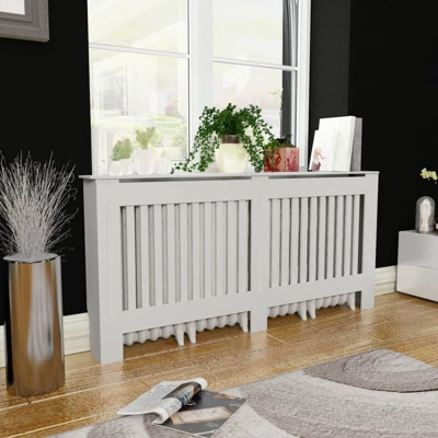 Copertura per Radiatore Bianca MDF 172 cm - Bianco - Youthup