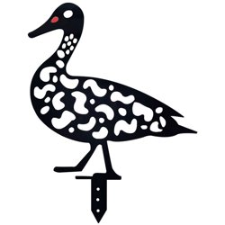 Acrilico Pastorale Duck Insert Card Chicken Yard Art Garden Imitation Animal Ornaments,Stile Black Duck-B en oferta