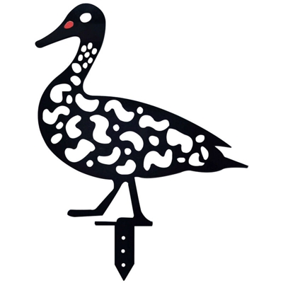 Acrilico Pastorale Duck Insert Card Chicken Yard Art Garden Imitation Animal Ornaments,Stile Black Duck-B