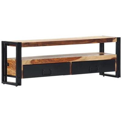 Mobile Porta Tv 120x30x40 Cm In Legno Massello Di Sheesham