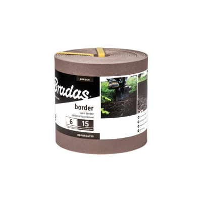 BORDER bordatura marrone da giardino Lunghezza 6M Altezza 150mm