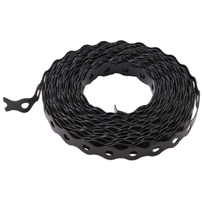577523 Rotolo di nastro di montaggio preforato nero 17 mm x 10 m - Fixman