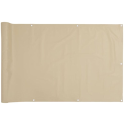Paravento da Balcone in Tessuto Oxford 90x400 cm Beige - Beige - Vidaxl en oferta