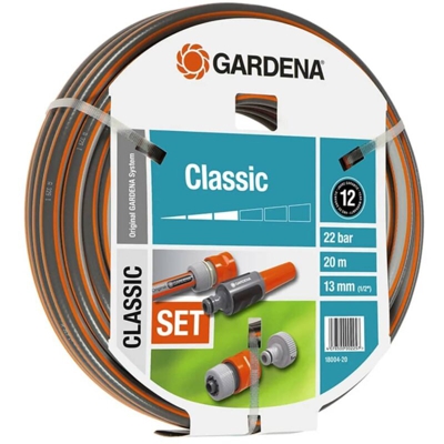 Gardena Tubo da Giardino 20 Metri in PVC Con Accessori Resistente fino a 22 bar