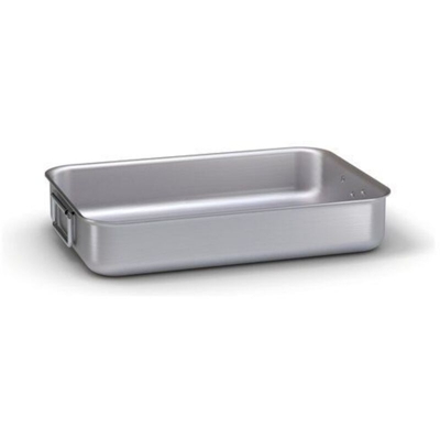TEGLIA ALTA ALLUMINIO CM.45X33X8h MANIGLIE SNODABILI