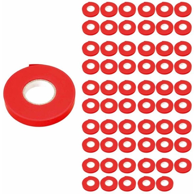 Verdemax 60 rotoli di nastro per legatrice colore rosso