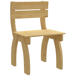 vidaXL Sedia da Giardino in Legno di Pino Impregnato - Marrone características