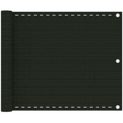 Schermo Frangivista per Balcone Verde Scuro 75x600 cm in HDPE - Verde - Youthup en oferta