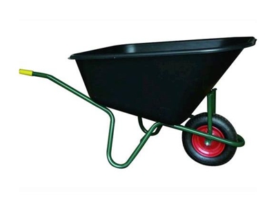 Carriola Vigor Big 1-Ruota Vasca Nera Plastic Lt. 240