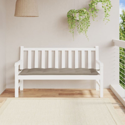 Cuscino per Panca da Giardino Talpa 150x50x7 cm in Tessuto - Grigio talpa - Vidaxl en oferta