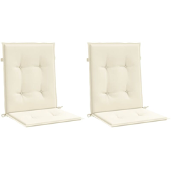 vidaXL Cuscini per Sedie da Giardino 2 pz Crema 100x50x4 cm - crema precio