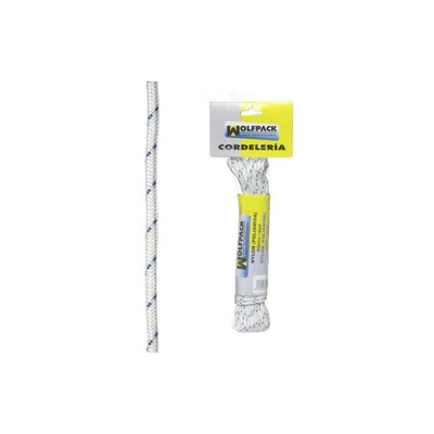 Corda di nylon alta tenacità Blaca / blu (Hank 10 m.)